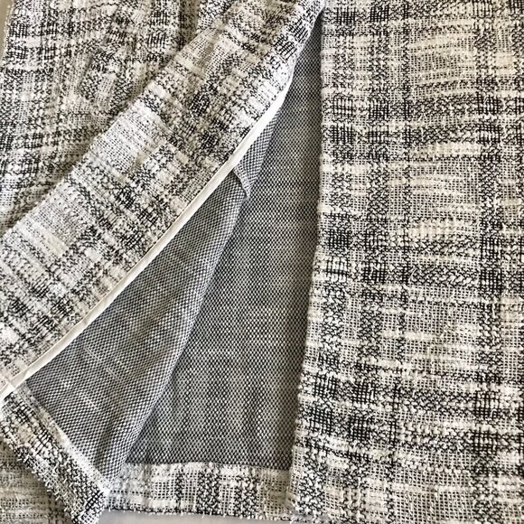 Womans Mellowday Size 2X White Black Open Front Cardigan Coat - Picture 4 of 8